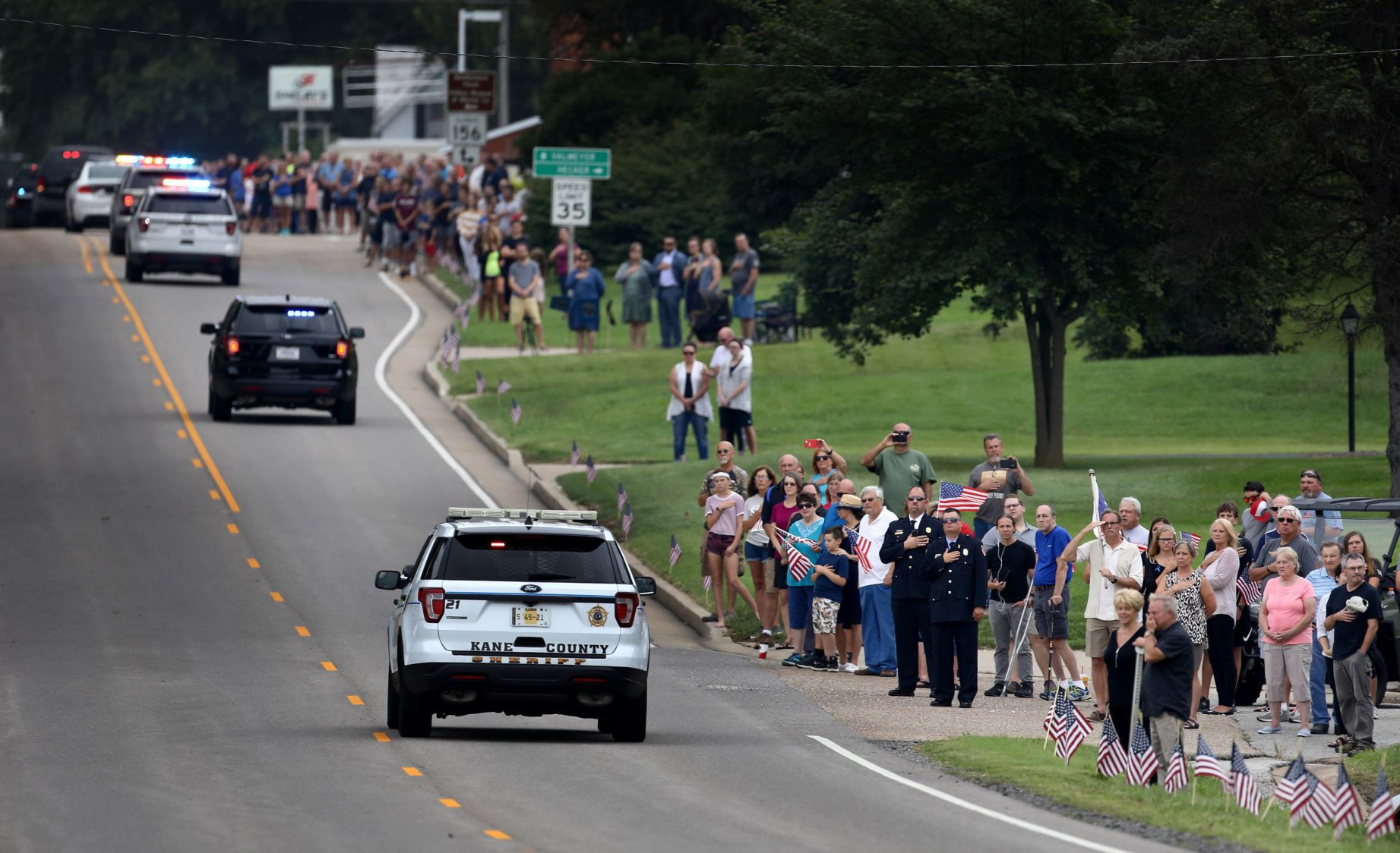 Funeral in Waterloo for Illinois State Trooper Nick Hopkins